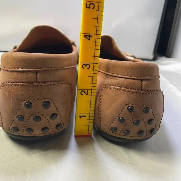 Polo Ralph Lauren Loafers Canvas Leather Driving Moccasins Shoes 10.5C - Picture 6 of 13